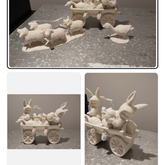 Snowbabies “to market to market delivering eggs “ retired piece from 1996 - Picture 7 of 7